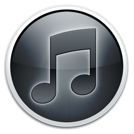 Black iTunes Logo - iTunes 10 Black Icon - iTunes 10 Icons - SoftIcons.com
