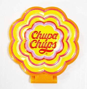 Yellow Flower Chupa Logo - Chupa Chaps relief mirror (flower type) Mango (japan import): Amazon