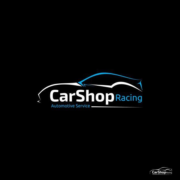 Car Shop Logo - Car shop racing logo Vector | Premium Download