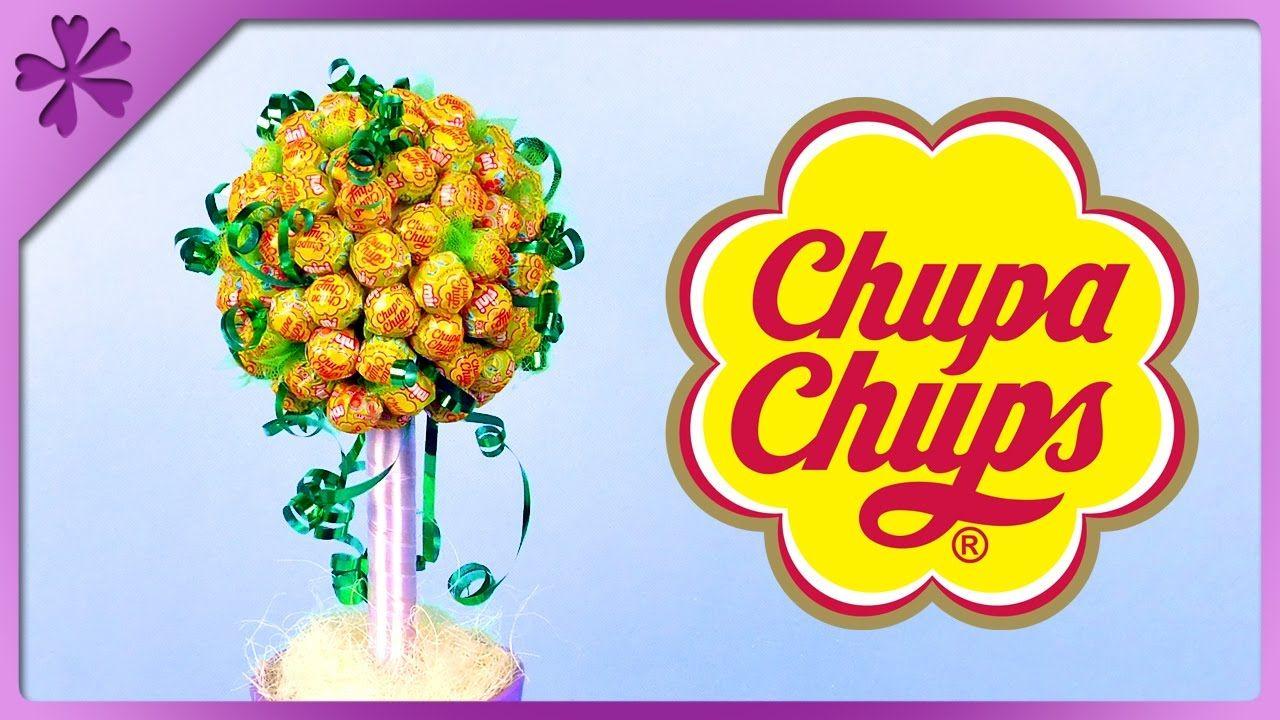 Yellow Flower Chupa Logo - DIY Chupa Chups lollipop tree for Children's Day, birthday (ENG ...