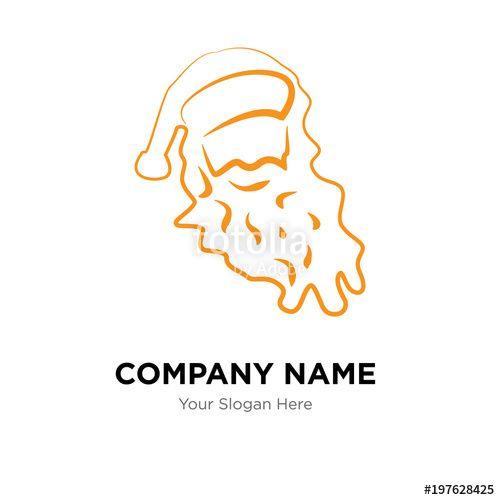 Face Company Logo - santa face company logo design template, Business corporate vector