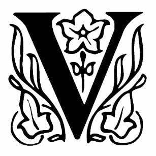Gothic Letter V Logo - Gothic V Monogram Accessories