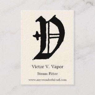 Gothic Letter V Logo - Letter V Business Cards | Zazzle