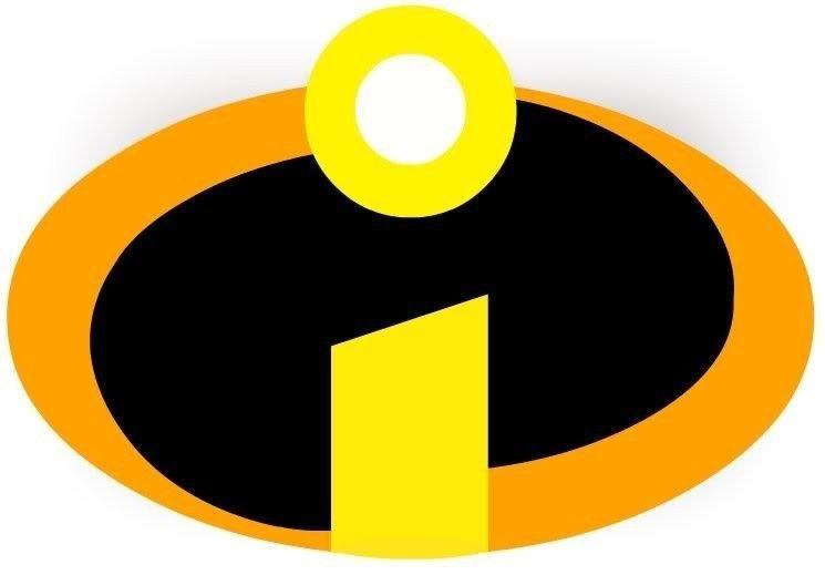 Incredibles Logo - GREAT INCREDIBLES LOGO***************FABRIC T SHIRT IRON ON TRANSFER