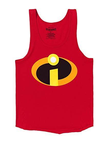 Incredibles Logo - Amazon.com: The Incredibles Logo Costume Adult Tank Top: Clothing