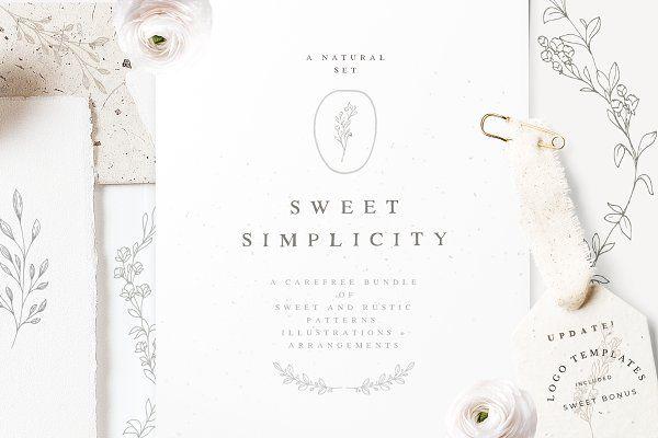 Rustic WR Free Flower Logo - Simplicity - Modern Rustic Bundle ~ Illustrations ~ Creative Market