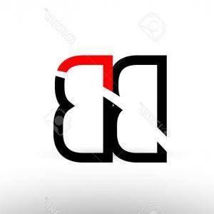 Red Black and White B Logo - Bb B B Logo Letters With Red And Black Colors And Swoosh Creative