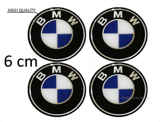With Four Circle S Car Logo - BMW Wheel Centre Hub Caps Badge Emblem Stickers 60mm of 4
