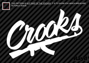 Crooks and Castles Logo - 2x) Crooks And Castles Sticker Die Cut Decal Self Adhesive Ak 47