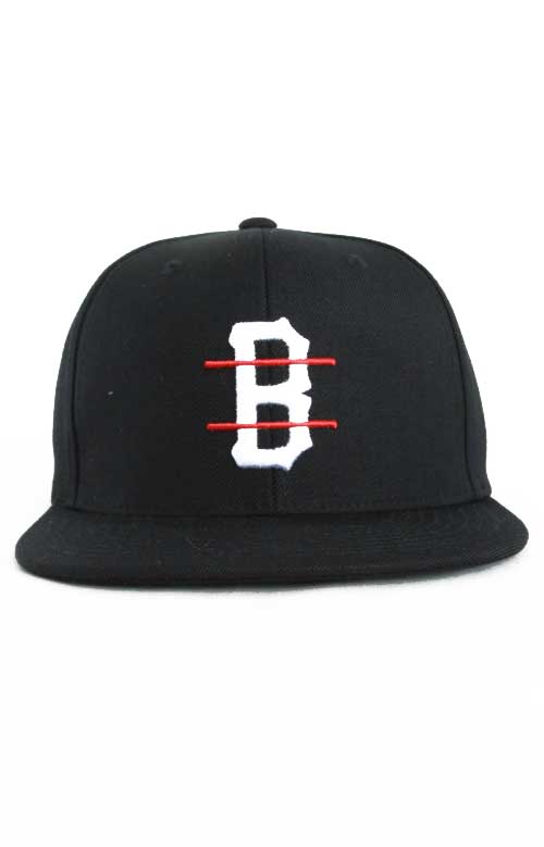 Red Black and White B Logo - Black Scale, B Logo Red Line Snap-Back Hat | MLTD