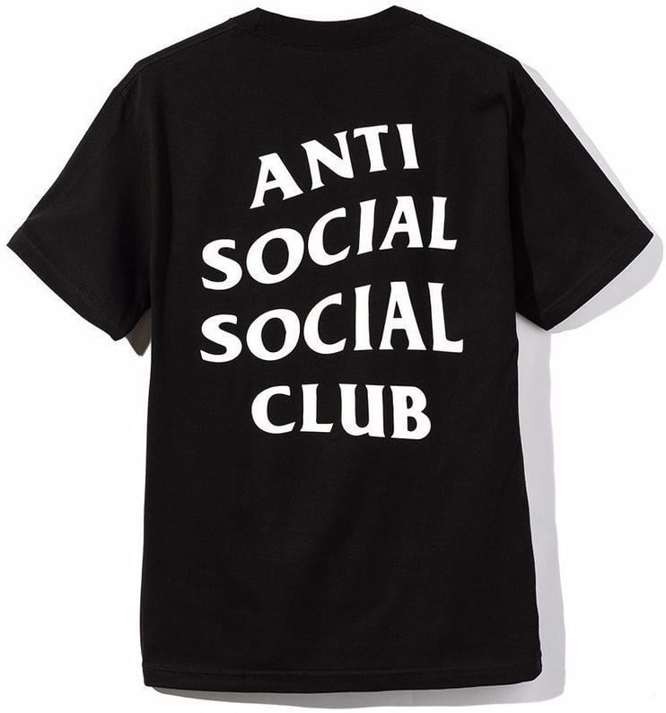 Anti Social Social Club Logo - ANTI SOCIAL SOCIAL CLUB - LOGO TEE 2 (BLACK) | The Magnolia Park