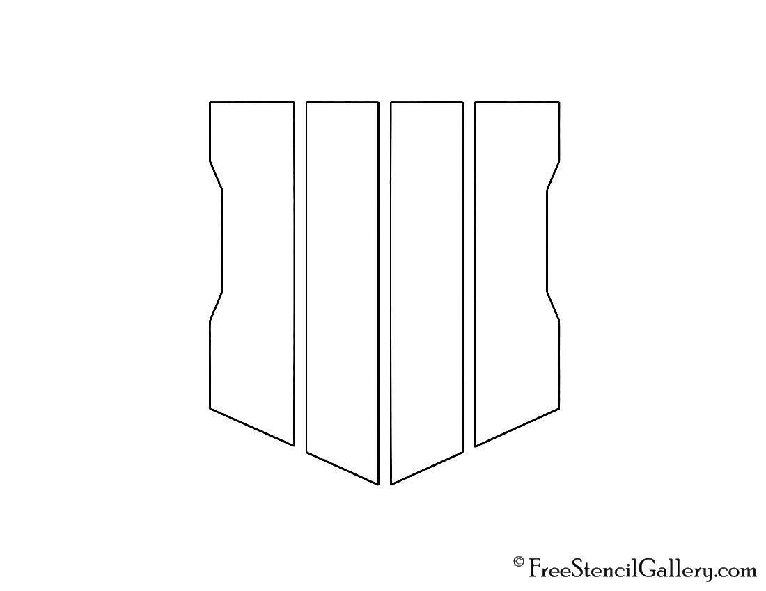 Printable Black and White Logo - Call of Duty - Black Ops 4 Logo Stencil | Free Stencil Gallery