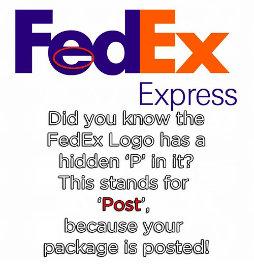 FedEx Hidden Logo - Express Did You Know the FedEx Logo Has a Hidden OPP or It? This ...