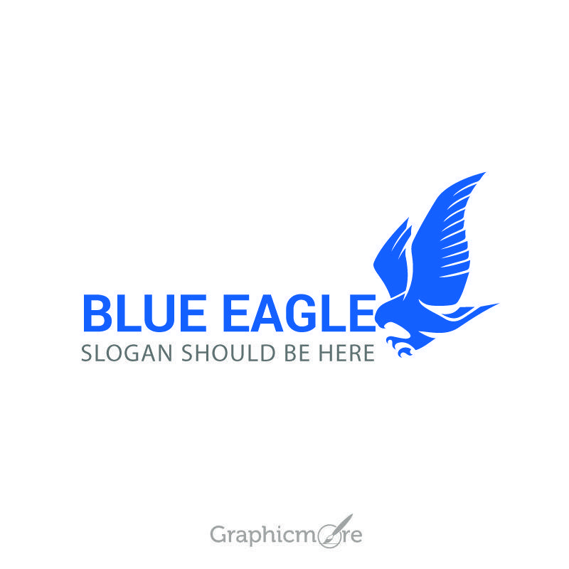 Who Has Blue Eagle Logo - Blue Eagle Sample Logo Design Free Vector File Download