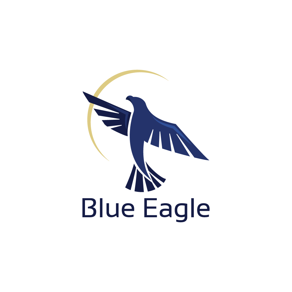 Eagle Blue Logo - falcon