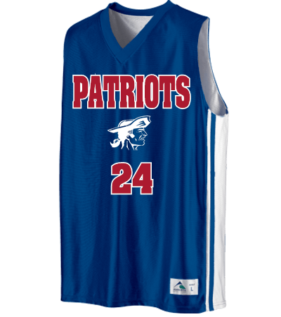 Patriot Basketball Logo - Patriot's Basketball Jersey Design - CustomPlanet.com