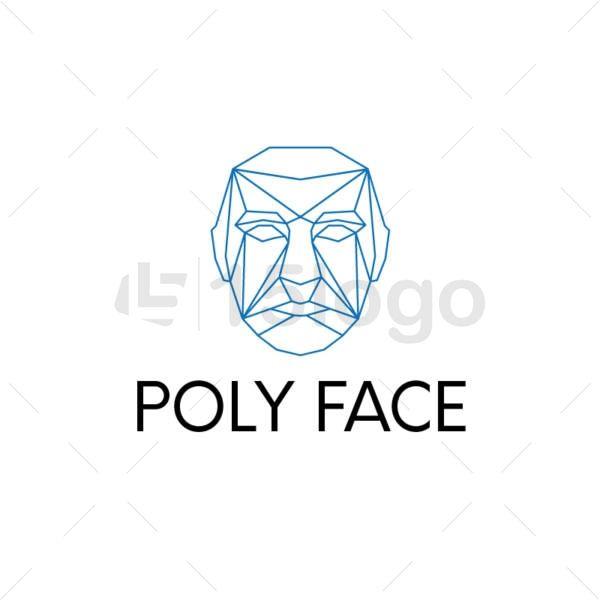 Face Logo - Poly Face Logo Template | 15logo