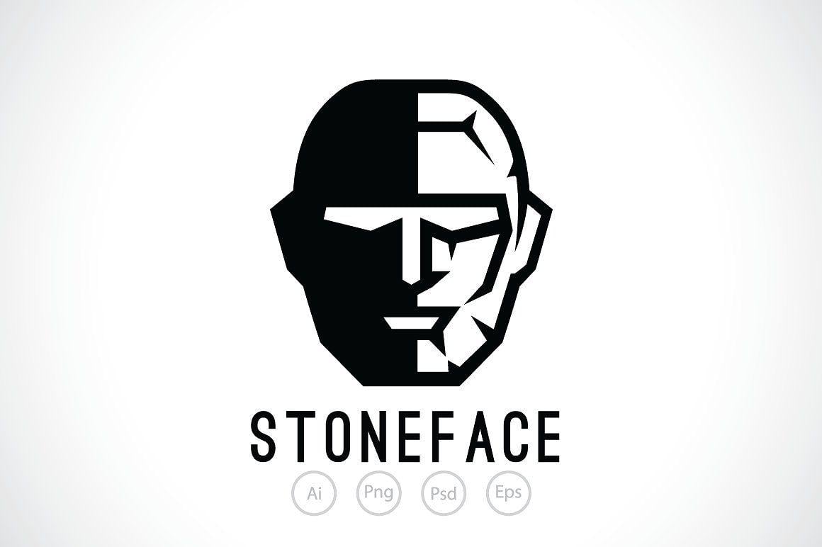 Face Logo - Stone Face Logo Template Logo Templates Creative Market