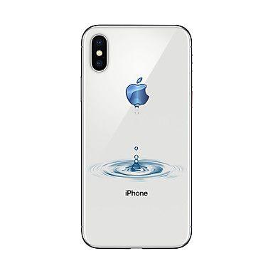 iPhone 8 Logo - Case For Apple iPhone X / iPhone 8 Transparent / Pattern Back Cover ...