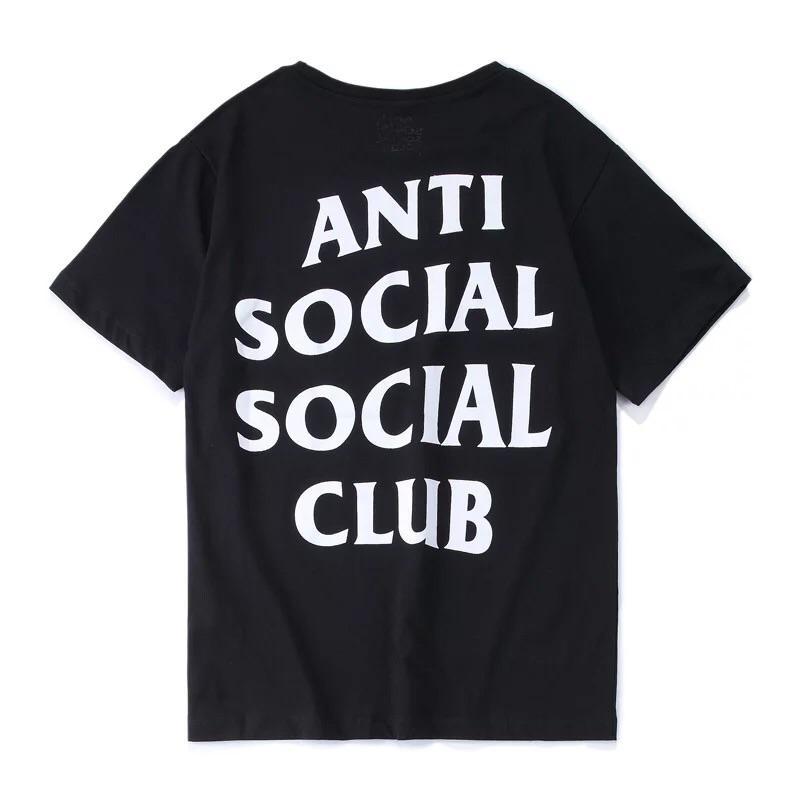 Anti Social Social Club Logo - Anti Social Social Club Black Small White Logo T Shirt