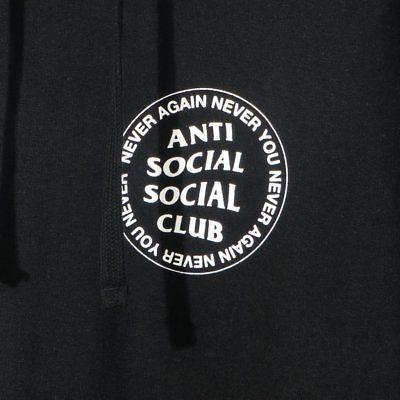 Anti Social Social Club Logo - AUTH ANTI SOCIAL Social Club ASSC Never Again Never You Black logo ...