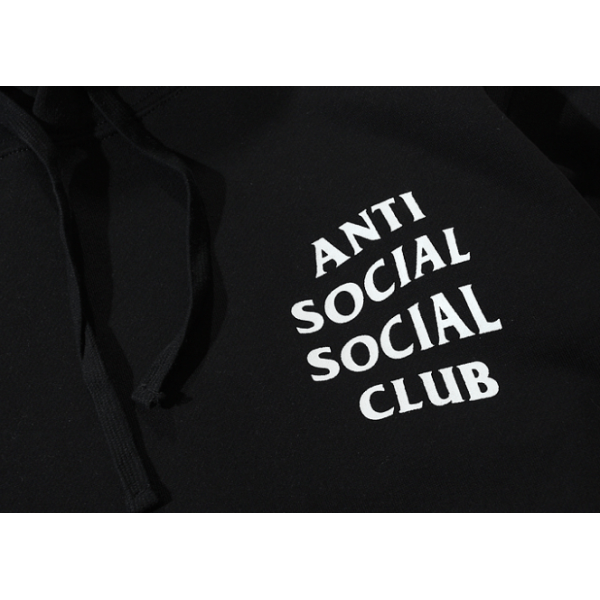 Anti Social Social Club Logo - New! Anti Social Social Club Plain Hooded Sweater | Buy Anti Social ...
