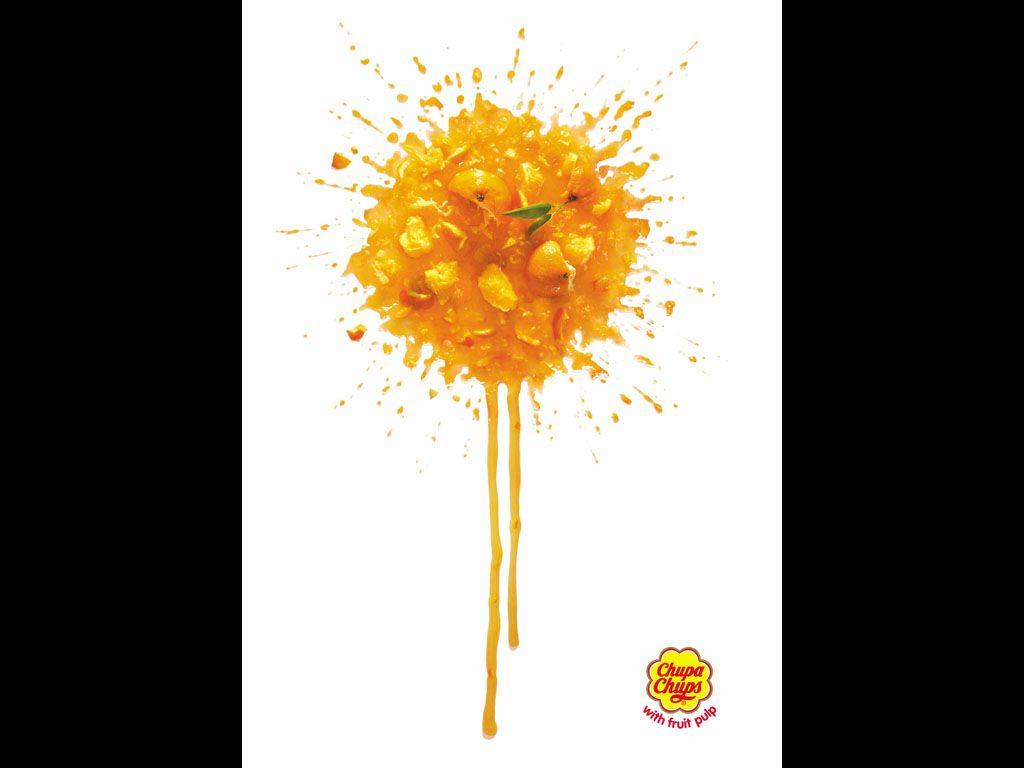 Yellow Flower Chupa Logo - Keren Bester - Chupa Chups - Orange | AdForum Talent: The creative ...