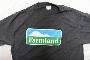 Farmland Logo - NEW, Farmland Logo T Shirt, Mens Large. Dark Grey Kansas City