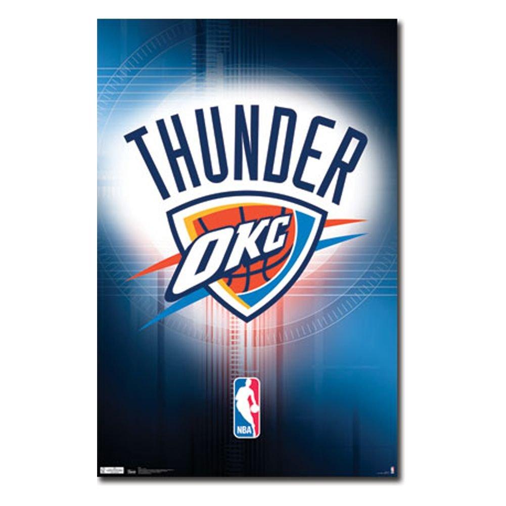 Oklahoma Thunder Logo - Oklahoma City Thunder Logo 11 Wall Poster