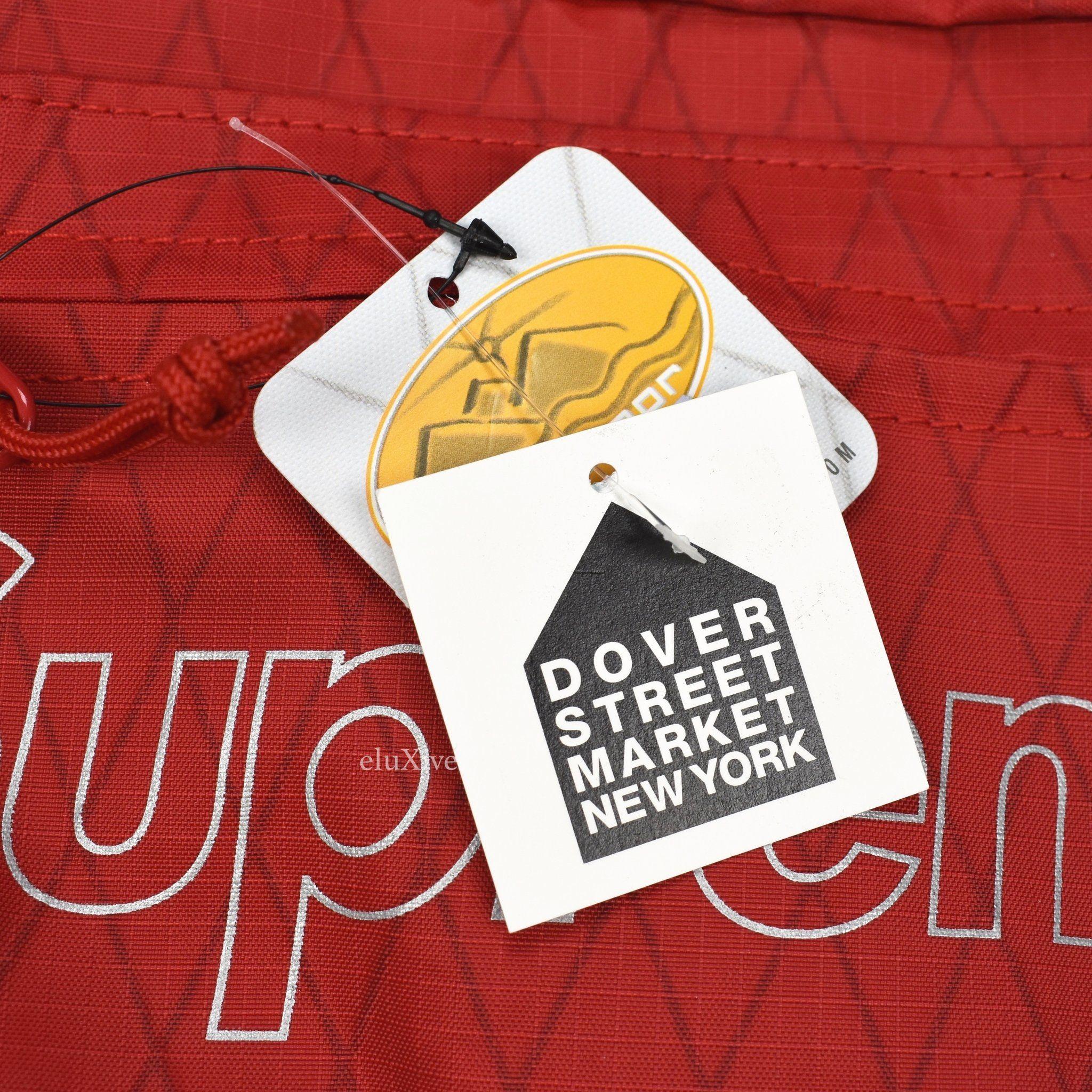 Red Triangle Box Logo - Supreme Red Reflective Box Logo Shoulder Bag / Messenger Pack