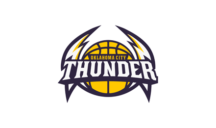Oklahoma Thunder Logo - Oklahoma City Thunder NBA Custom Branding Rebound by Tim Gengler ...