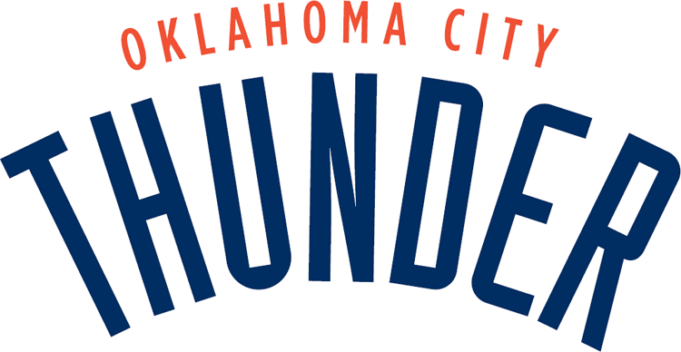 Oklahoma Thunder Logo - Oklahoma City Thunder Wordmark Logo - National Basketball ...