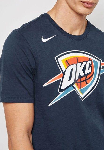 Oklahoma Thunder Logo - Nike Oklahoma City Thunder Logo T Shirt Price In Kuwait