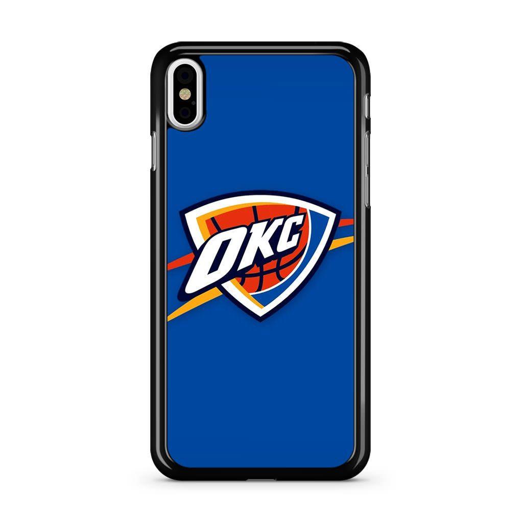 Oklahoma Thunder Logo - Oklahoma City Thunder Logo Nba iPhone X Case - CASESHUNTER