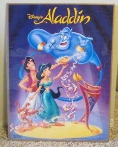 Aladdin Walt Disney Presents Logo - RARE MOVIE POSTER WALT DISNEY PRESENTS ALADDIN SHRINK WRAPPED LOOK