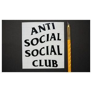 Anti Social Social Club Logo - Die Cut Anti Social Social Club Logo Laptop Vinyl Sticker Decals | eBay