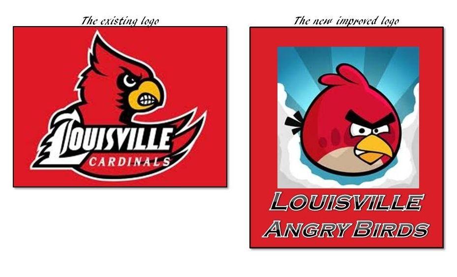 Louisville Birds Logo - Louisville Angry Birds | Lucky I'm Sane
