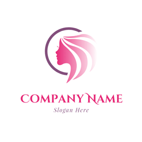 Woman with Red Hair Flowing Logo - Free Hair Logo Designs | DesignEvo Logo Maker