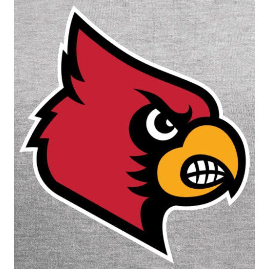 Louisville Birds Logo - Men's Ash Louisville Cardinals Classic Primary Logo Pullover Hoodie