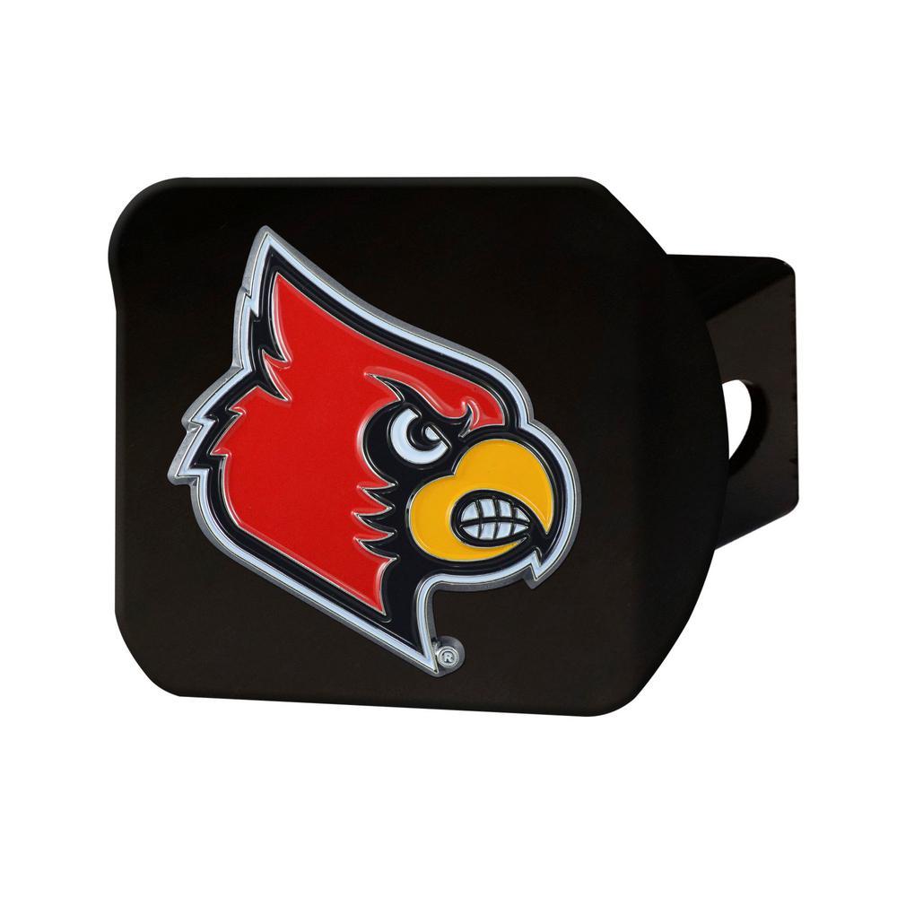 Louisville Birds Logo - FANMATS NCAA University of Louisville Color Emblem on Black Hitch ...