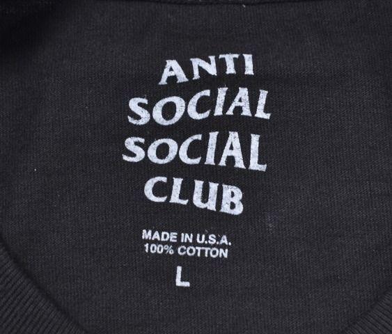 Anti Social Social Club Logo - used select shop Greed: Product made in United States made in the ...