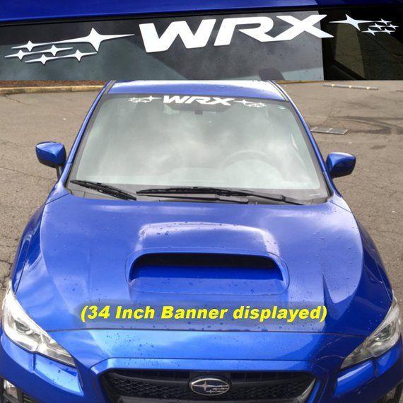 Custom Subaru WRX STI Logo - Subaru WRX Impreza Windshield Banner Sticker Decal Vinyl | Etsy