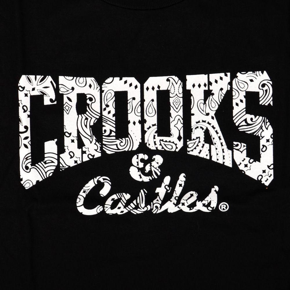 Crooks and Castles Logo - Crooks and Castles Bandana Core Logo Knit Crew Tee Tshirts