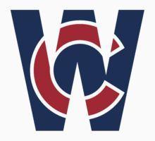 Red and Blue C Logo - Cubs W Chicago Cubs W With Red Blue C By DreamwingsArt