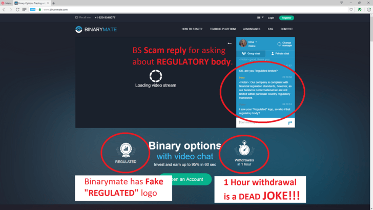 Fake Computer Logo - Binarymate has FAKE REGULATED logo and 1 Hour withdrawal is a DEAD