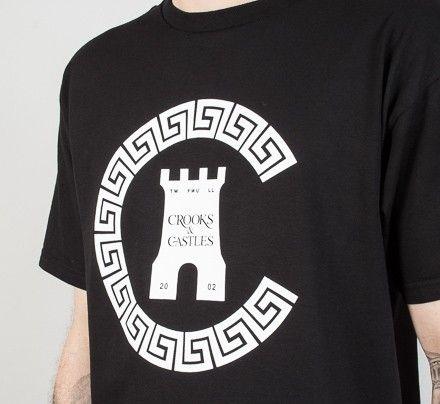 Crooks and Castles Logo - Crooks & Castles Greco Chain C T Shirt (Black)
