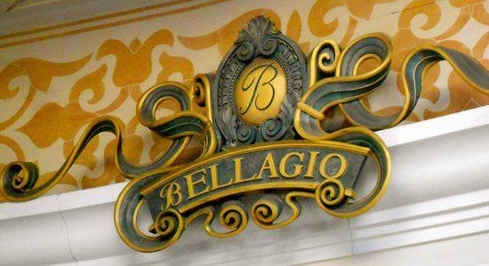 Bellagio Las Vegas Logo - Bellagio sign of Cafe Bellagio, Las Vegas
