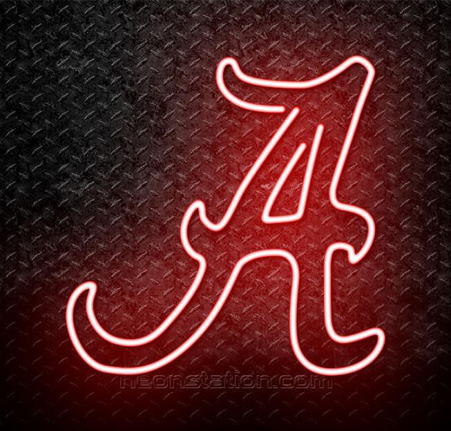 Alabama Crimson Tide Logo - NCAA Alabama Crimson Tide Logo Neon Sign
