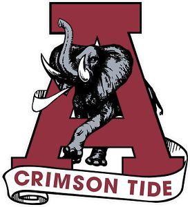 Alabama Crimson Tide Logo - Details about Alabama Crimson Tide Football Full Color Logo Decal Sticker  free shipping