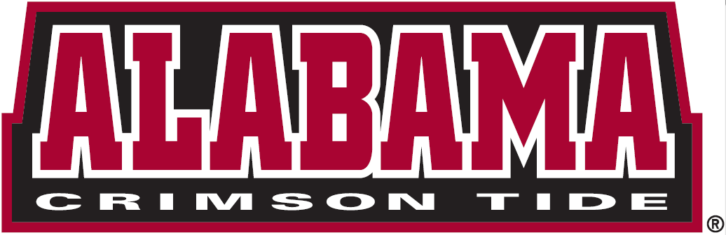 Alabama Football Logo - Alabama Crimson Tide Wordmark Logo - NCAA Division I (a-c) (NCAA a-c ...